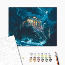 Olimposz haragja - Számfestő készlet kereten 40x50