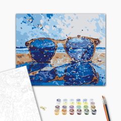 Tengeri tükröződés - Számfestő készlet kereten 40x50