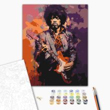 A rock legendája - Számfestő készlet kereten 40x50