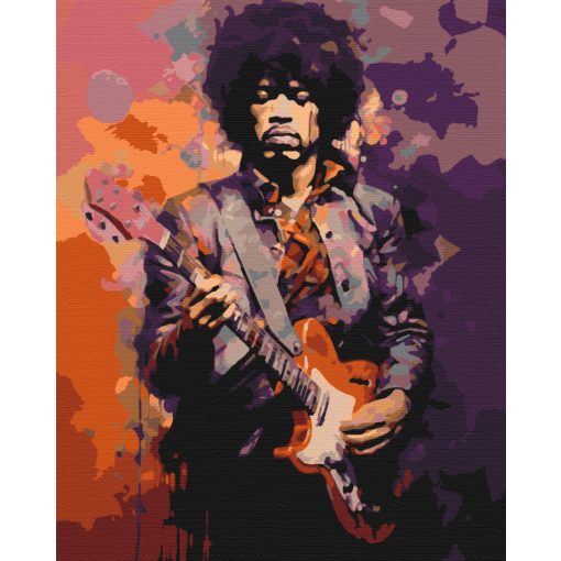 A rock legendája - Számfestő készlet kereten 40x50