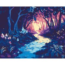 A tündérek ösvénye - Számfestő készlet kereten 40x50