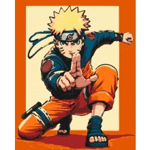 Konohai ninja - Számfestő készlet kereten 40x50