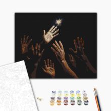 Az utolsó fény - Számfestő készlet kereten 40x50