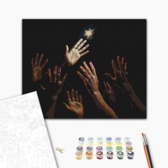 Az utolsó fény - Számfestő készlet kereten 40x50