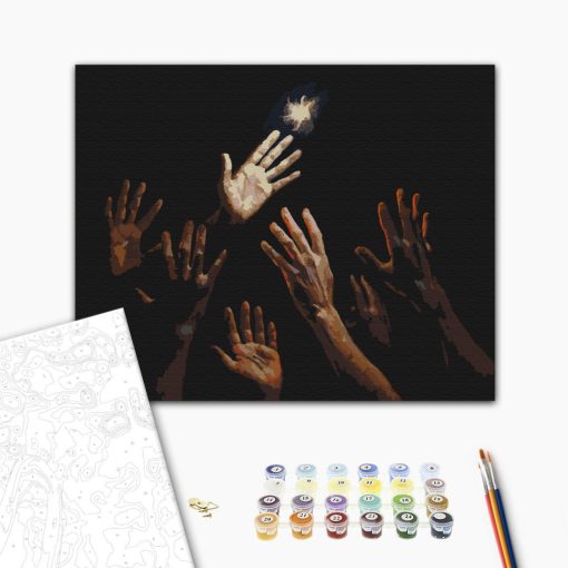 Az utolsó fény - Számfestő készlet kereten 40x50