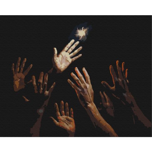 Az utolsó fény - Számfestő készlet kereten 40x50