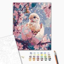 A tavasz ébredése - Számfestő készlet kereten 40x50