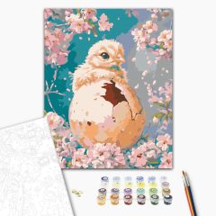 Pihe és szirom - Számfestő készlet kereten 40x50