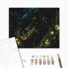 A dzsungel szelleme - Számfestő készlet kereten 40x50