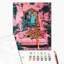 Szófa szafari - Számfestő készlet kereten 40x50