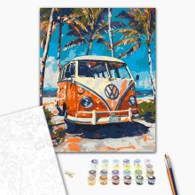 Hippi expressz - Számfestő készlet kereten 40x50