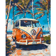 Hippi expressz - Számfestő készlet kereten 40x50