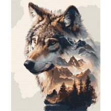 A vadon szelleme - Számfestő készlet kereten 40x50