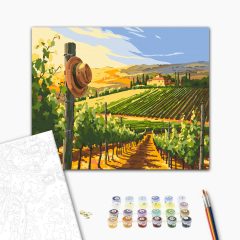 Szőlősorok között - Számfestő készlet kereten 40x50