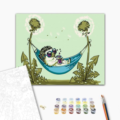 Pitypang pihi - Számfestő készlet kereten 40x50