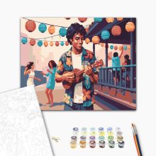 Utcazene - Számfestő készlet kereten 40x50