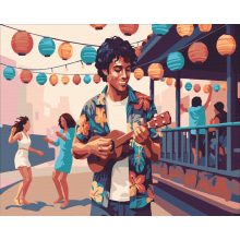 Utcazene - Számfestő készlet kereten 40x50