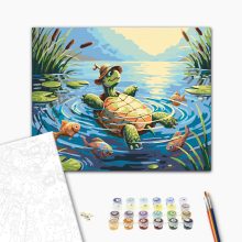 Lazuló teki - Számfestő készlet kereten 40x50