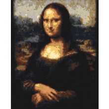 Mona Lisa - Pixelart - Számfestő készlet kereten 40x50