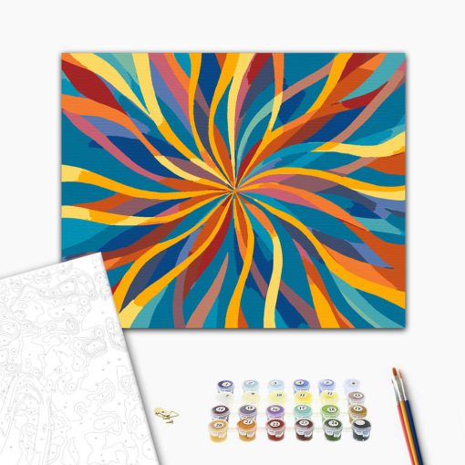 Mandala 28 - Számfestő készlet kereten 40x50