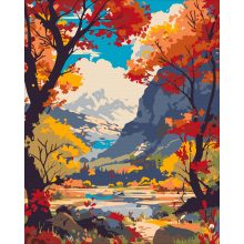 Sokszínű természet - Számfestő készlet kereten 40x50