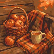 Őszi hangulat - Számfestő készlet kereten 40x40