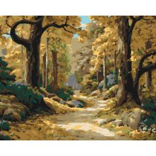 Az erdő meséje - Számfestő készlet kereten 40x50