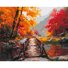 Átkelés az őszbe - Számfestő készlet kereten 40x50