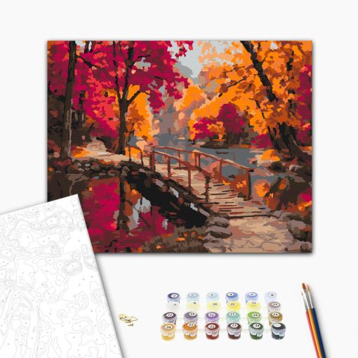 A nyugalom hídja - Számfestő készlet kereten 40x50