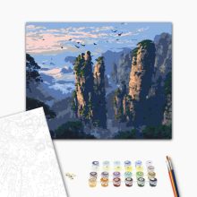 A hegyek lelke - Számfestő készlet kereten 40x50