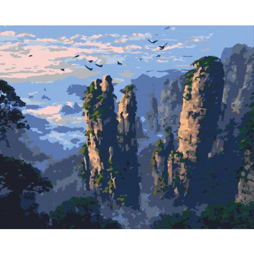 A hegyek lelke - Számfestő készlet kereten 40x50