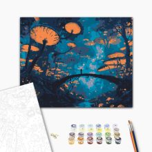 Másik világ - Számfestő készlet kereten 40x50