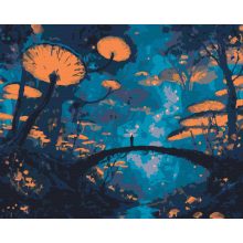 Másik világ - Számfestő készlet kereten 40x50