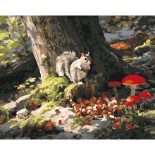 Mókus-móka - Számfestő készlet kereten 40x50