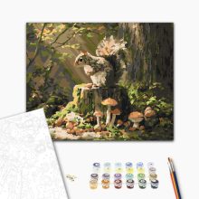 Mókuskaland - Számfestő készlet kereten 40x50