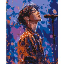 Korea sztárja - Számfestő készlet kereten 40x50