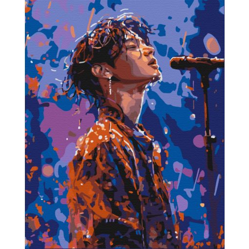 Korea sztárja - Számfestő készlet kereten 40x50