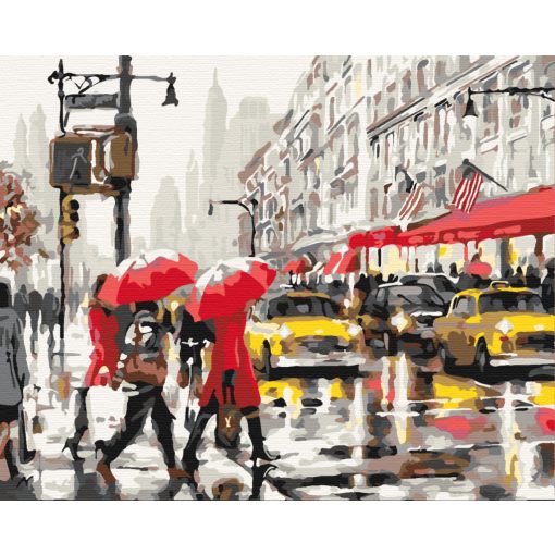 Esős Amerika - Számfestő készlet kereten 40x50