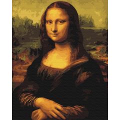   Mona Lisa - Leonardo da Vinci - Számfestő készlet kereten 40x50