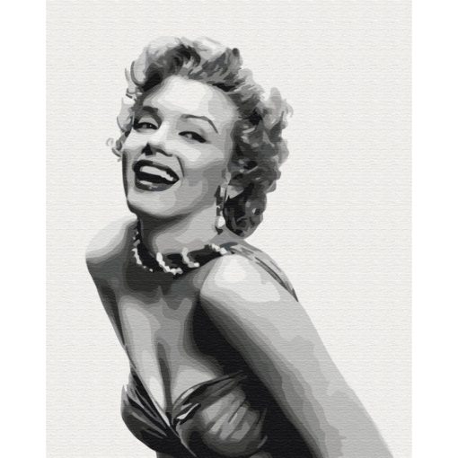 Felejthetetlen Marilyn - Számfestő készlet kereten 40x50_