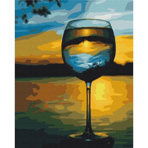 Mennyei ital - Számfestő készlet kereten 40x50