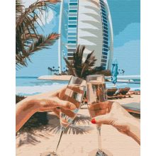 Dubai két főre - Számfestő készlet kereten 40X50