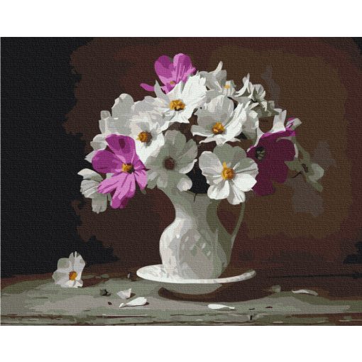 Virágocskák - Számfestő készlet kereten 40x50