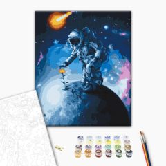Az univerzum virágai - Számfestő készlet kereten 40x50
