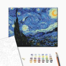 Csillagos éj - Van Gogh - Számfestő készlet kereten 40x50