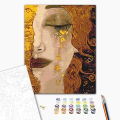   Arany könnyek - Anne-Marie Zilberman - Számfestő készlet kereten 40x50