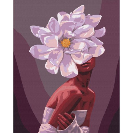 Virágzó nőiség - Számfestő készlet kereten 40x50_