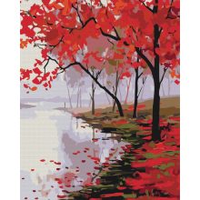 Japán színei - Számfestő készlet kereten 40x50