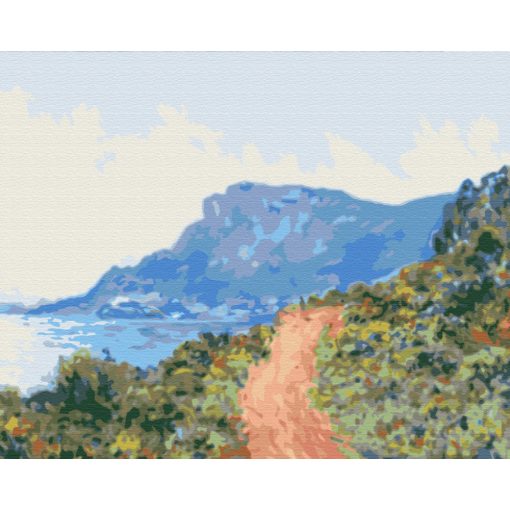Monaco közelében - Claude Monet - Számfestő készlet kereten 40x50