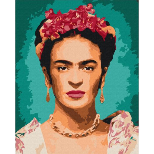 Frida portréja - Számfestő készlet kereten 40x50_